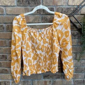 Polygram floral top